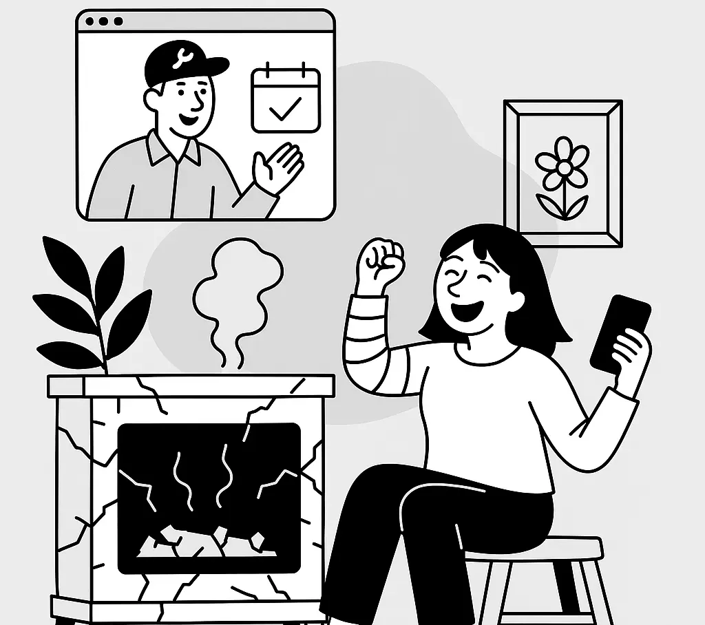 Illustration de la prise de rendez-vous en ligne